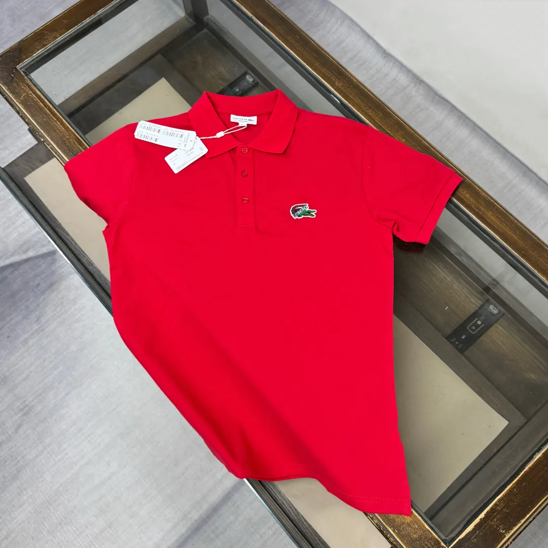 C🌟LACOSTE 2026 New Arrival polo ～ ✅ Same Style～ ， ！ ， ！ ！ ， ， ， ， 👍 ：Black White Pink Red Green Size：M L XL XXL 3XL（ ！）